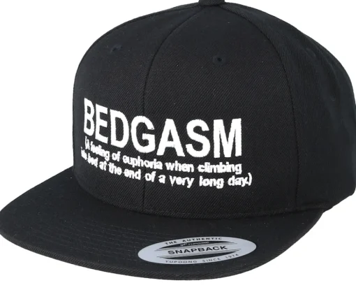 Snapback-Iconic Bedgasm Black Snapback -