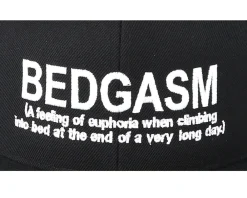Snapback-Iconic Bedgasm Black Snapback -
