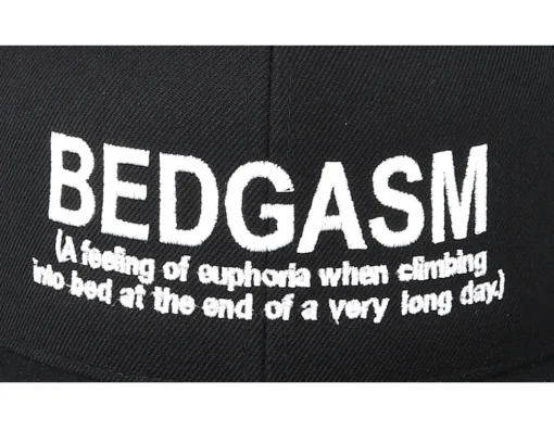 Snapback-Iconic Bedgasm Black Snapback -