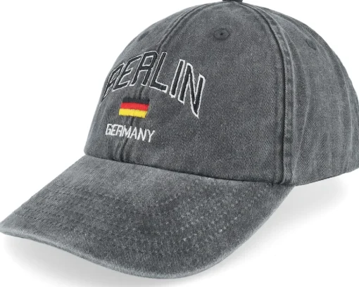 Dad Cap-Iconic Berlin Germany Washed Dad Cap - Green