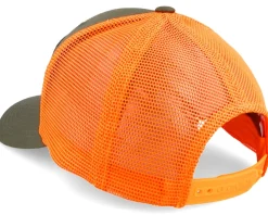 Clearance Hunter Big Boar Wide Mash/Fluorescent Orange Trucker - Green