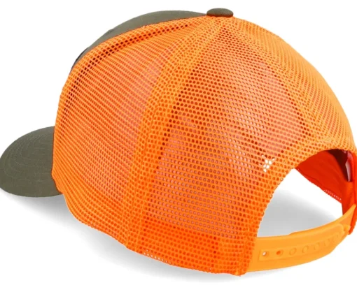 Clearance Hunter Big Boar Wide Mash/Fluorescent Orange Trucker - Green