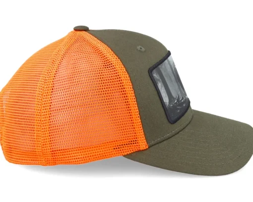 Clearance Hunter Big Boar Wide Mash/Fluorescent Orange Trucker - Green