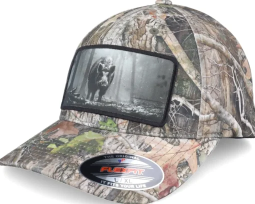 Clearance Hunter Big Boar Wide Mash/Fluorescent Orange Trucker - Green
