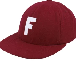 Snapback-Fox Big F Wool Rust Strapback -