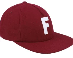 Snapback-Fox Big F Wool Rust Strapback -