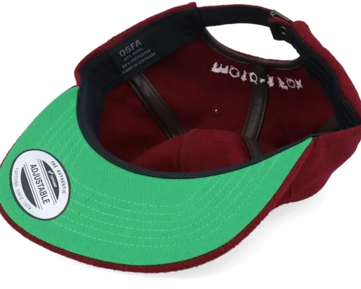 Snapback-Fox Big F Wool Rust Strapback -