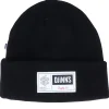 Cuff Beanies-Djinns Big Label Black Cuff -