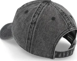 Discount Skillfish Big Pike 382 Snow Washed Black Denim Dad Cap -