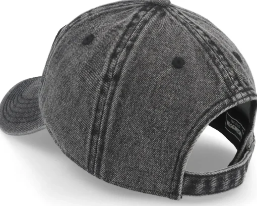 Discount Skillfish Big Pike 382 Snow Washed Black Denim Dad Cap -