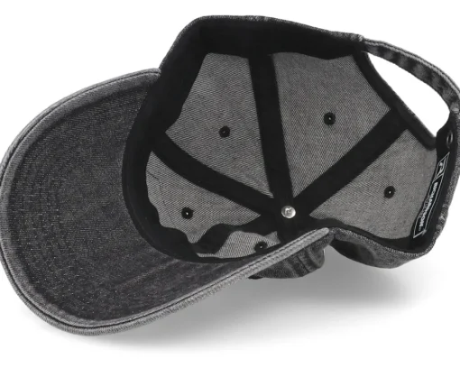 Discount Skillfish Big Pike 382 Snow Washed Black Denim Dad Cap -