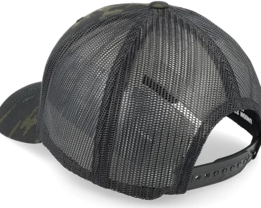 Trucker-Union Standard Supply Bighorn Skull Cherrywood Black Multicam/Black Trucker -