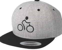 Snapback-Bike Souls Bike Man Heather Grey/Black Snapback -