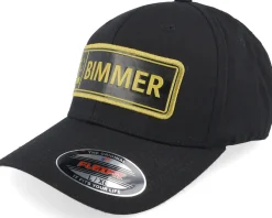 Clearance Iconic Bimmer Gold License Plate Black Flexfit -