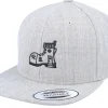 Snapback | Kids-Kiddo Cap Bindle Shoe House Heather Grey Snapback -