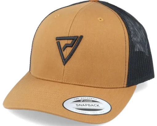 Trucker-Padelville Black 3D Insignia Caramel/Black Trucker -