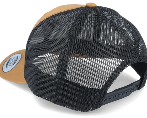 Trucker-Padelville Black 3D Insignia Caramel/Black Trucker -