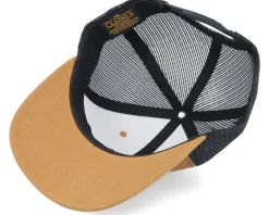 Trucker-Padelville Black 3D Insignia Caramel/Black Trucker -