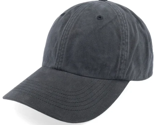 Blanks-Richardson 380 Garment Washed/Dyed Chino Dad Cap - Black