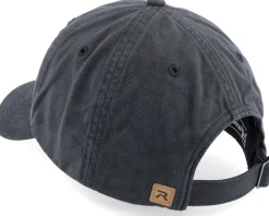 Blanks-Richardson 380 Garment Washed/Dyed Chino Dad Cap - Black