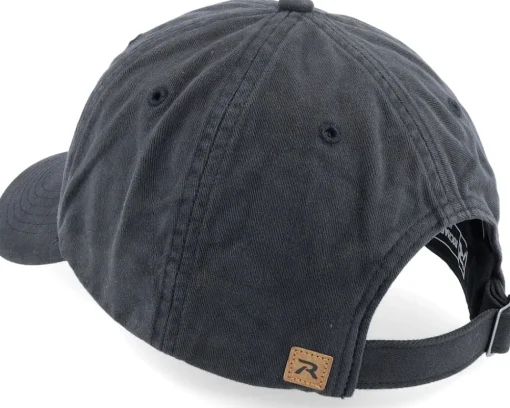 Blanks-Richardson 380 Garment Washed/Dyed Chino Dad Cap - Black