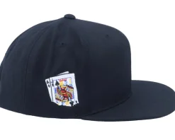 Snapback-Iconic Black Jack Playing Cards Black Snapback -