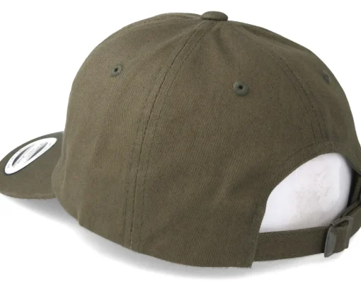 Dad Cap-Sneakers Black Logo Olive Dad Cap Adjustable -