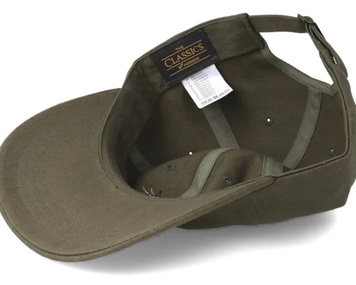 Dad Cap-Sneakers Black Logo Olive Dad Cap Adjustable -