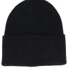 Organic Beanies-Beechfield Oversized Cuff Blank Beanie - Black