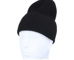 Organic Beanies-Beechfield Oversized Cuff Blank Beanie - Black
