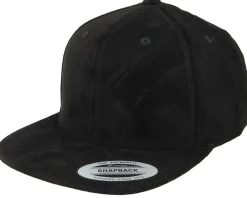 Snapback-Yupoong Suede Snapback - Black