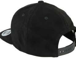 Snapback-Yupoong Suede Snapback - Black