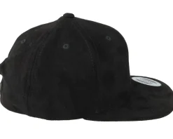 Snapback-Yupoong Suede Snapback - Black