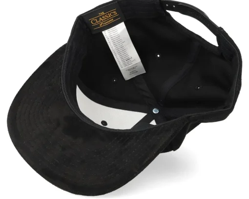 Snapback-Yupoong Suede Snapback - Black