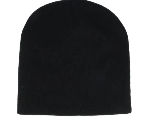 Traditional Beanies | Blank Beanies-Beechfield Traditional Blank Beanie - Black