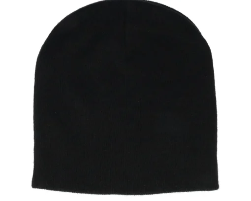 Traditional Beanies | Blank Beanies-Beechfield Traditional Blank Beanie - Black