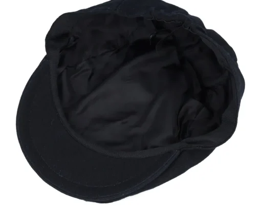 Flat Caps-Beechfield Black Vintage Flat Cap -