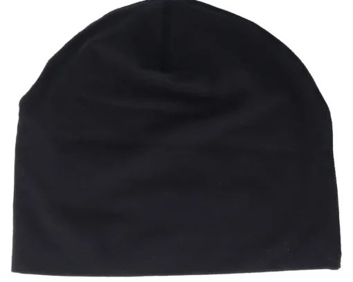 Traditional Beanies | Blank Beanies-Beechfield / Hemsedal Cotton Beanie - Black