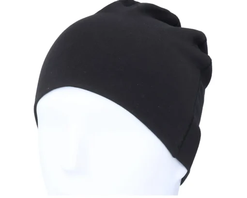 Traditional Beanies | Blank Beanies-Beechfield / Hemsedal Cotton Beanie - Black