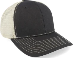 Blanks-Equip /Golden Stone Contrast Stitch Trucker - Black