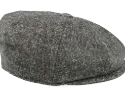 Flat Caps-Jaxon & James Blackheath Speckled Marl Newsboy Black Flat Cap -