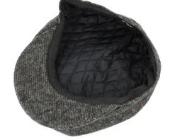 Flat Caps-Jaxon & James Blackheath Speckled Marl Newsboy Black Flat Cap -