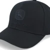 Adjustable-John Deere Blackout Full Twill Black Adjustable -