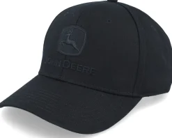 Adjustable-John Deere Blackout Full Twill Black Adjustable -