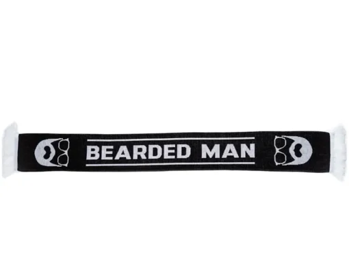 Discount Bearded Man Black/White Scarf -