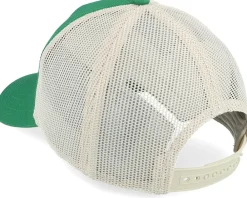 Clearance American Needle Blank Brush Twill Valin Dnr Ivory/Emerald A-Frame Trucker - Green