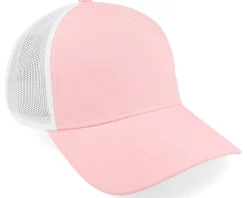 Online American Needle Blank Brush Twill Valin White/Light Pink Trucker -