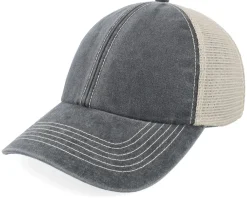 Blanks-Beechfield Blank Denim/Stone Vintage Washed Trucker - Blue