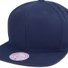 Blanks-Mitchell & Ness Blank Navy Snapback -