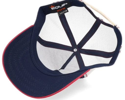 Trucker | Blanks-Equip Blank Patch Navy/Red/Beige Trucker -